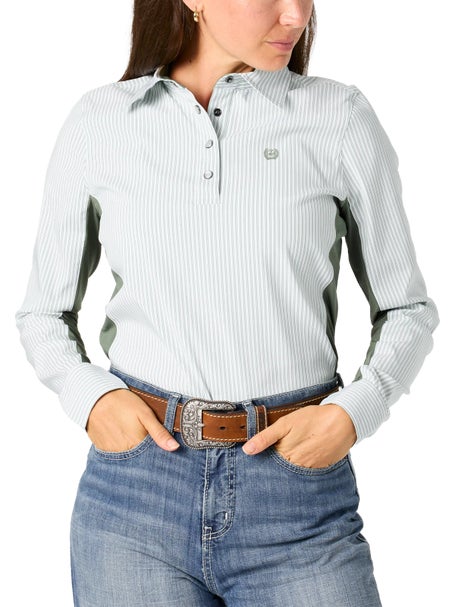 Cinch Womens Long Sleeve Hybrid Pullover Top