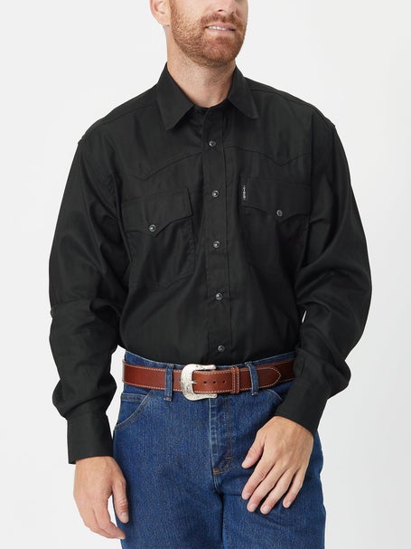 Denim Pearl Snap Western Shirt - Long Sleeve - KEY Apparel