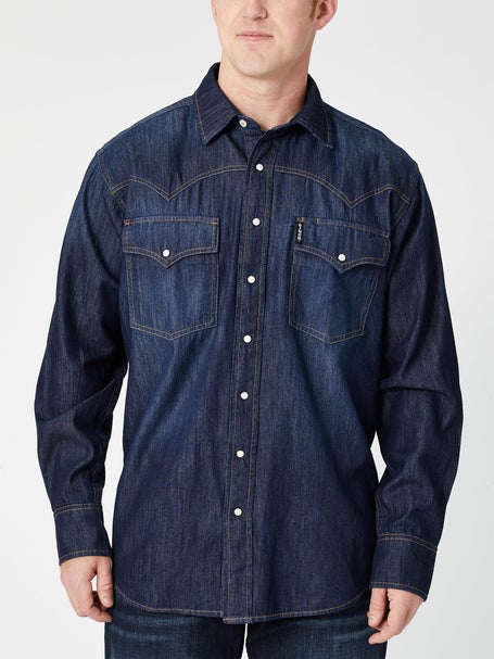 Cinch Mens Long Sleeve Western Pearl Snap Dress Shirt