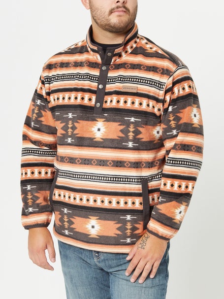 Cinch Mens Printed Polar Fleece Snap Placket Pullover 