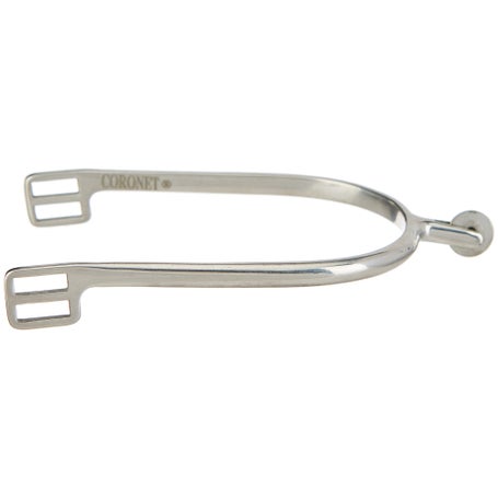 Coronet Stainless Steel Ladies Smooth Rowel Spurs 15mm