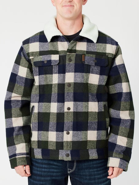 Cinch Mens Plaid Poly-Wool Sherpa Lined Trucker Jacket