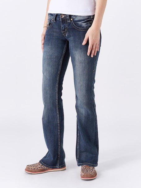 Cowgirl Tuff Womens Dont Fence Me In Dark Wash Jeans