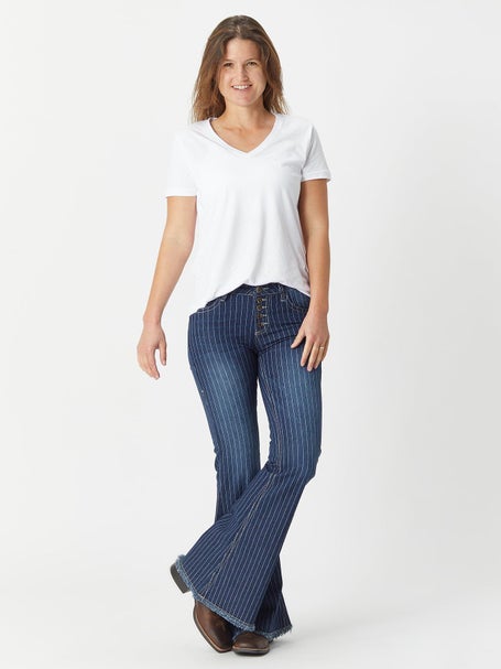 White Cowgirl Flare Jeans