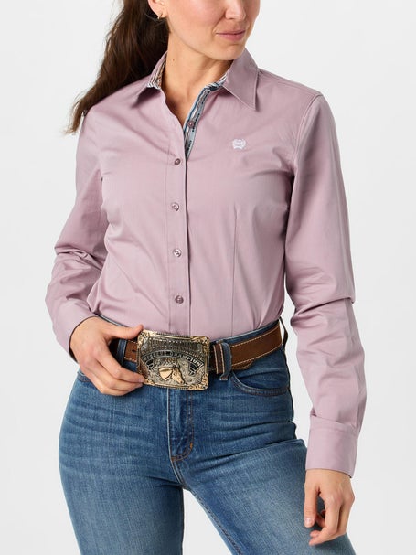 Cinch Women Stretch Western Long Sleeve Toadstool Shirt
