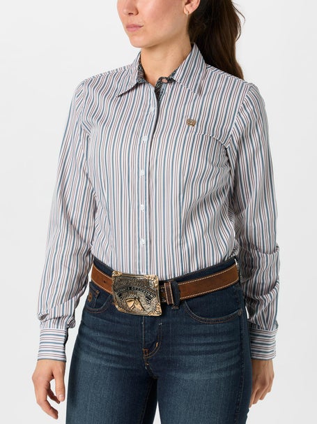 Cinch Women Tencel Long Sleeve Peachy Keen Shirt