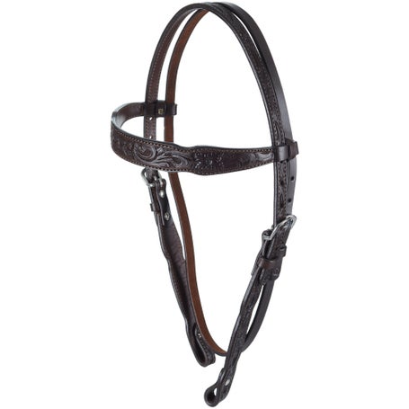 Circle Y Classic Floral Tooling Browband Headstall