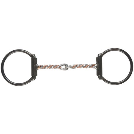 Dutton Copper Twist Two Piece D-Ring Snaffle Bit