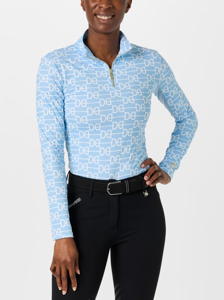Dancing Equestrian 1/4 Zip Long Sleeve Sunshirt - Print