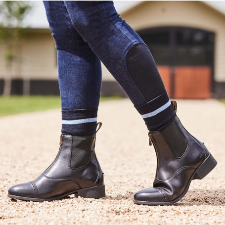 Dublin Femme Marron Bottes D'équitation Evolution Zip ont Paddock