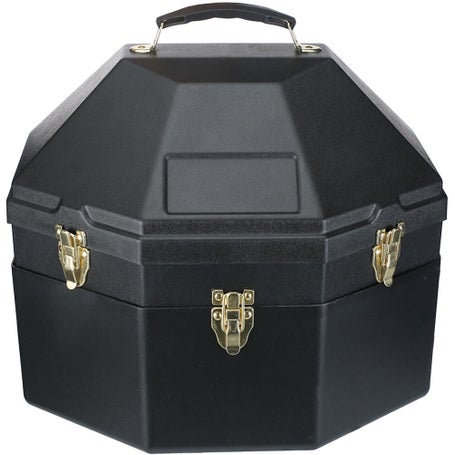 CASEMATIX Cowboy Hat Box Portable Cowboy Hat Storage for Brims Up