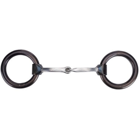 Dutton Copper Inlay Square Mouth Heavy Ring Snaffle Bit