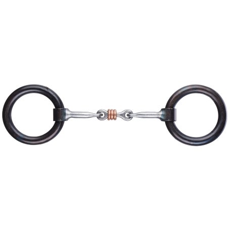 Dutton Copper Roller Heavy Ring Snaffle Bit