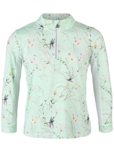 Dapplebay Kids Dragonfly Meadow 1/4 Zip Long Sleeve Top