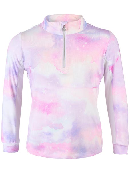 Dapplebay Kids Lavender Haze 1/4 Zip Long Sleeve Top