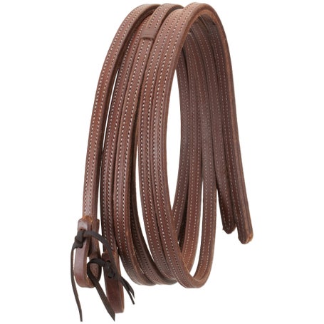 Berlin Hermann Oak Doubled-N-Stitched Split Reins 5/8