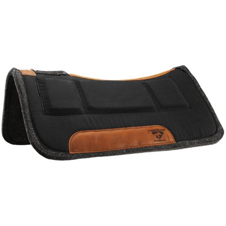 Diamond Wool Contoured Ranch Pad - 32 x 32 Black