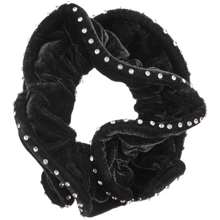 Equetech Crystal Velvet & Crystal Show Bun Scrunchie