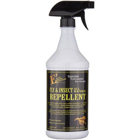 E3 Elite Equine Natural Fly Spray Repellent-Horse/Rider