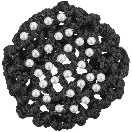Equetech Crochet & Pearl Show Bun Hair Net