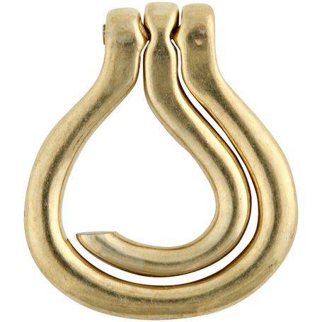 Folding Solid Brass Pocket Hoof Pick