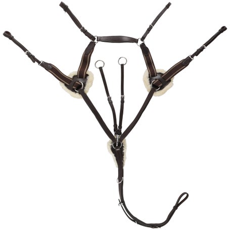 Shires Avignon 5-Point Removable Sheepskin Breastplate