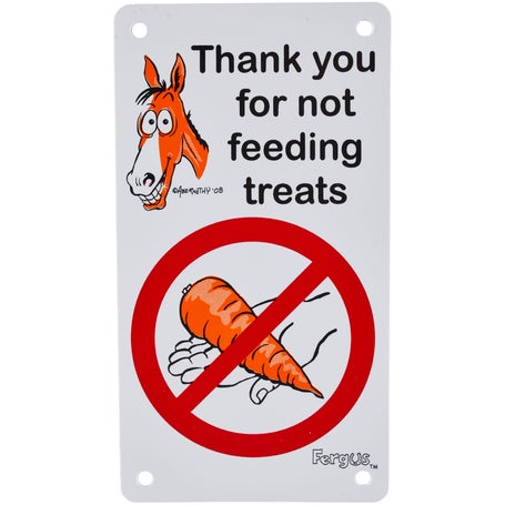 FergusDo Not Feed Treats Sign