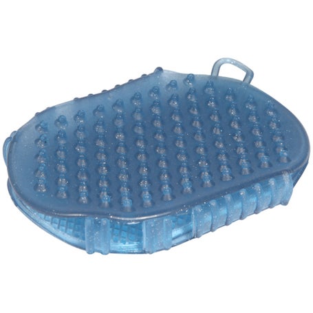 Jelly Glitter 2-Sided Rubber Scrubby Bath Grooming Mitt