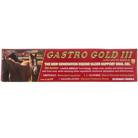 Gastro Gold III Equine Ulcer Omeprazole Gel- NEW