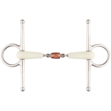 Happy Mouth Double Joint Copper Roller Full Cheek Bit