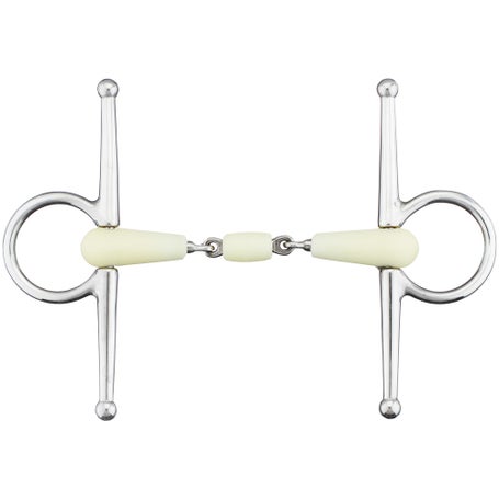 Happy Mouth Full Cheek Snaffle Bit with Roller