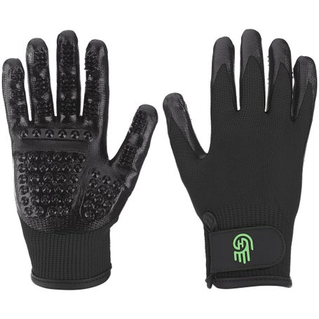 Medium Black Deshedding Gloves by HandsOn Gloves