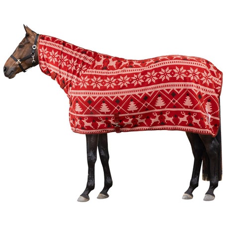 Horze Santa Christmas Fleece High Neck Cooler Sheet