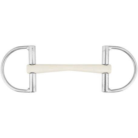 Heavy Chrome Equestrian Key Ring - D-Ring Snaffle Bit Key Ring