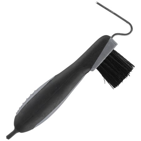 Horze Soft Grip Stainless Steel Hoof Pick w/Brush