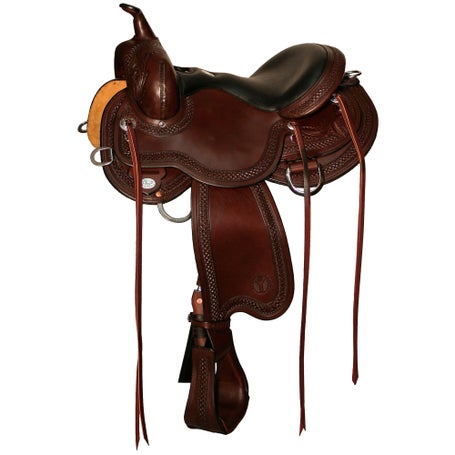 Julie Goodnight by Circle Y Teton Western Trail Saddle