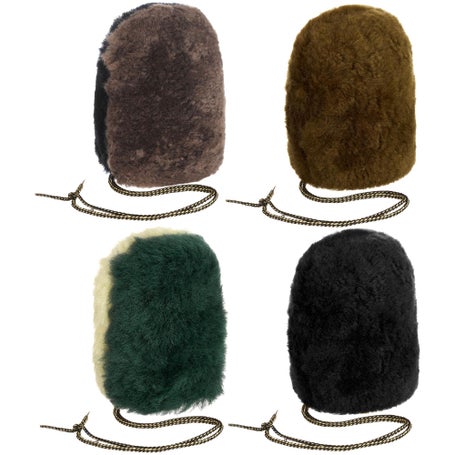 JMS Sheepskin Wash Mitt w/Grommet & Hang Tie