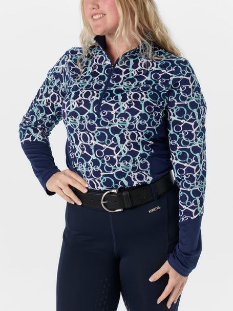 Kerrits Womens Balance Ice Fil Print Long Sleeve Shirt