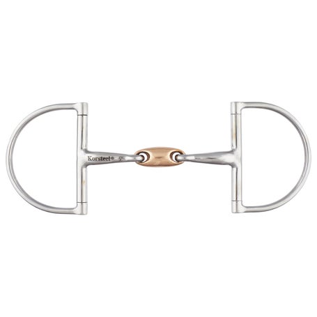 JPCurve Korsteel CopperLink Hunter Dee Ring Snaffle Bit