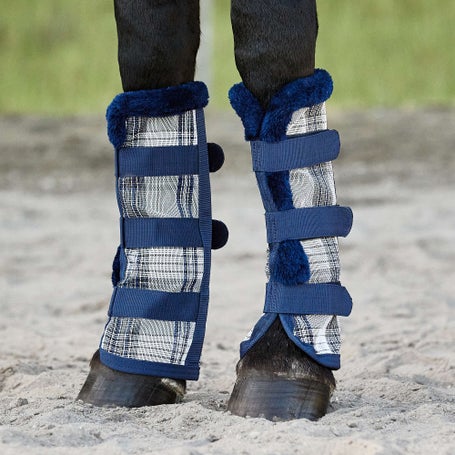 Kensington Textilene Fly Boots w/Fleece Trim