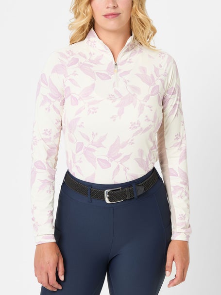 Kastel Orchid Haze Leaf Long Sleeve UPF Sun Shirt
