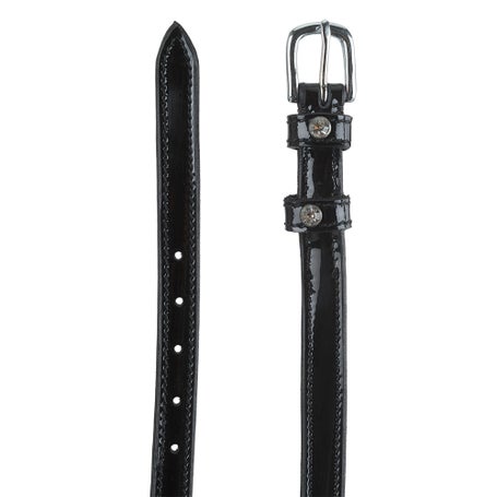 Kavalkade Crystal Detail Patent Leather Spur Straps