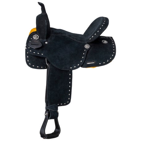 King Series by Tough 1 Stratford Suede Barrel Saddle