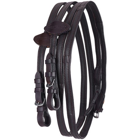 Kavalkade SOFT Slim Leather Reins w/Stops 16 mm