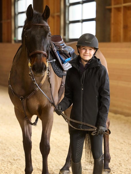 Veste D'équitation Femme Kerrits – à Carreaux, Taille L, état Doux Porté