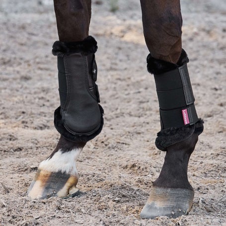 LeMieux Fleece Edge Mesh Brushing Boots