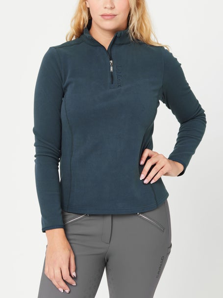 Woman Within Women's Plus Size Quarter-Zip Microfleece Vest 