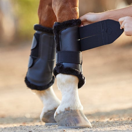 fleece brushing boots