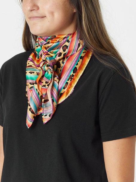 Patterned Scarf - Orange/patterned - Ladies