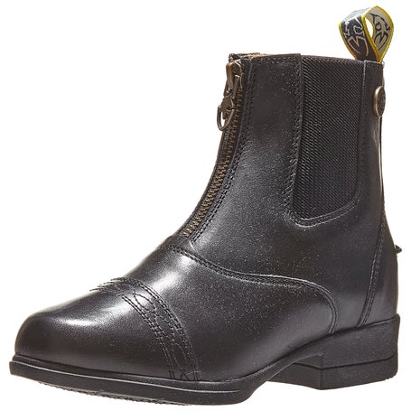 Moretta Kids Rosetta Leather Paddock Boots - Black | Riding Warehouse